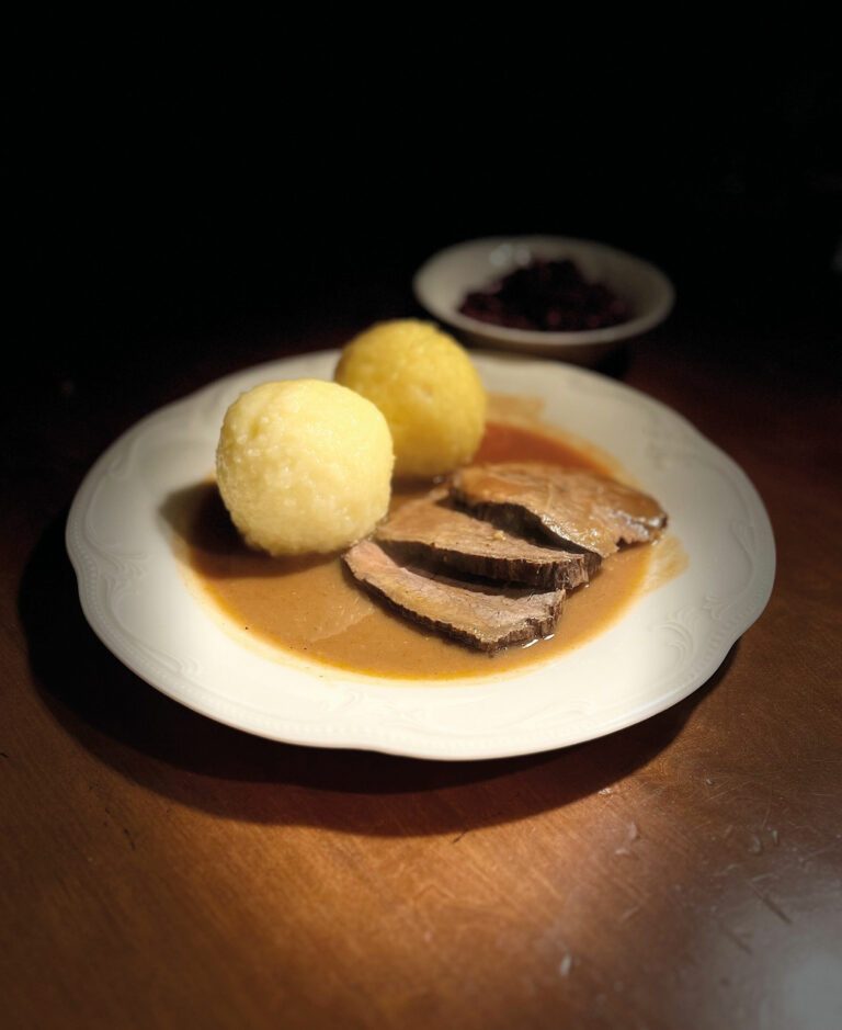 Ein zarter Braten mit „Klöß“ 
geht in Franken immer.